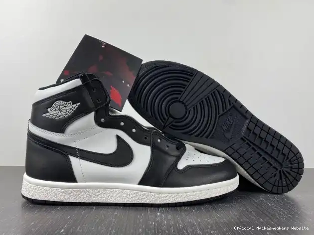 Official Maikesneakers Black High (2023) 85 Jordan White 1 BQ4422-001 Retro 0407